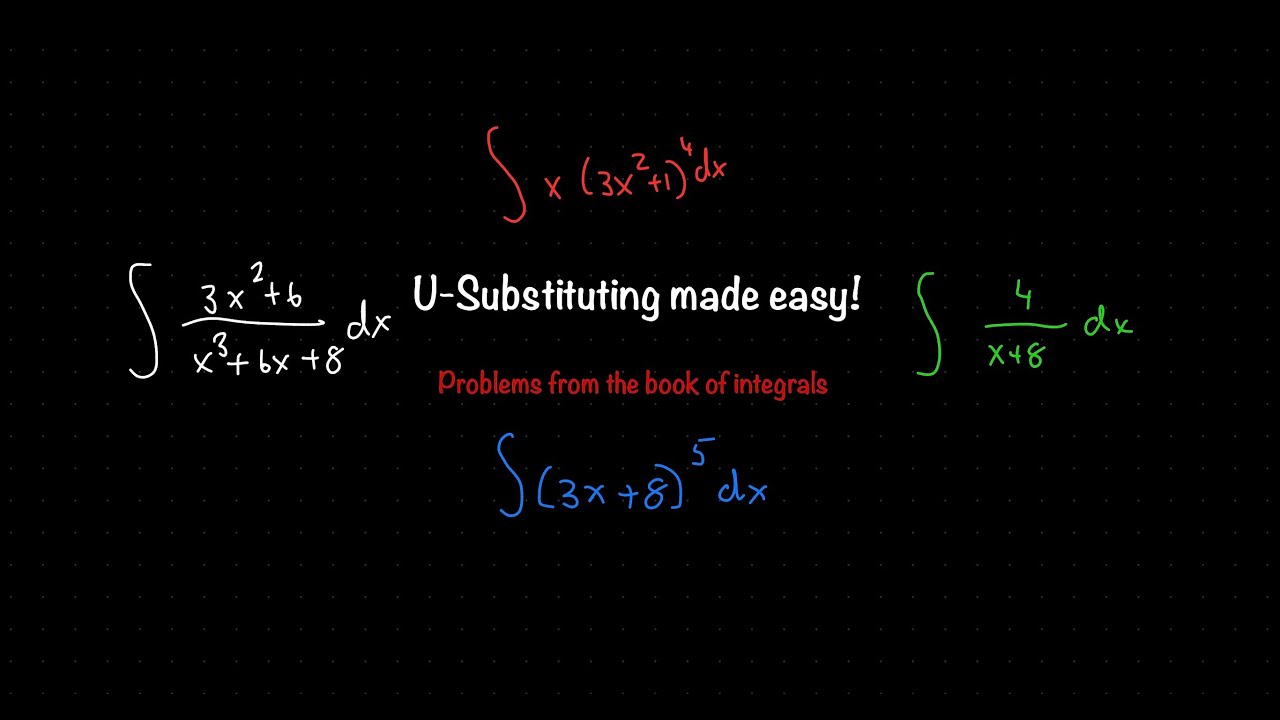 U-Sub Integration from Book of Integrals.