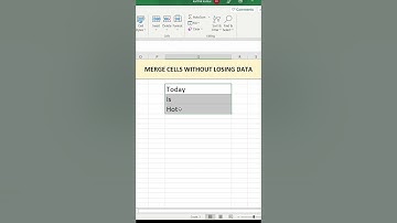Merge Cells Without Losing Data | #shorts #msexcel #exceltricks #exceltips #wepptutorials