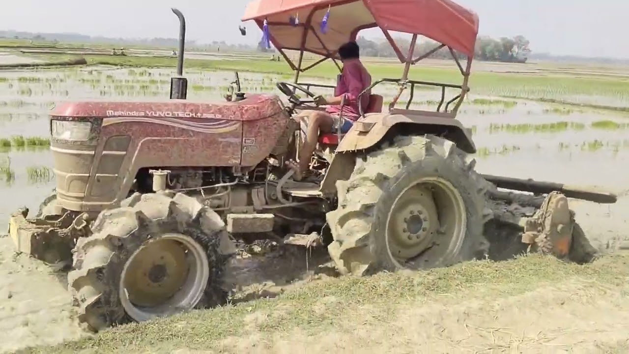 Mahindra 885 tractor মাটির চাষ দেয়া হচ্ছে #video #funnyvideo #viral #farming #cartoon 