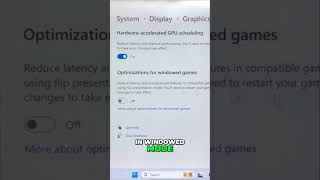 Boost Gaming Performance! Windows 11 Hidden GPU Setting!