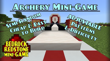 Semi-Random Archery Minigame | Minecraft Bedrock Redstone Tutorial