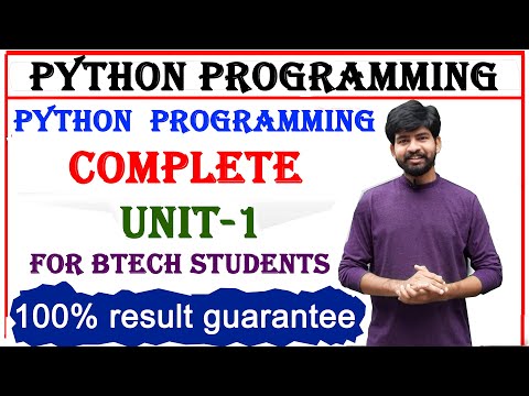 python unit 1| python programming unit 1 |  python subject complete unit 1 | btech python subject