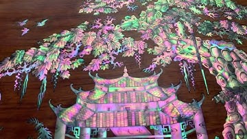 Báo giá công khai bức tranh đồng quê khảm ốc đỏ Singapore vừa xong khâu mài nước chỉ có 55triệu ạ