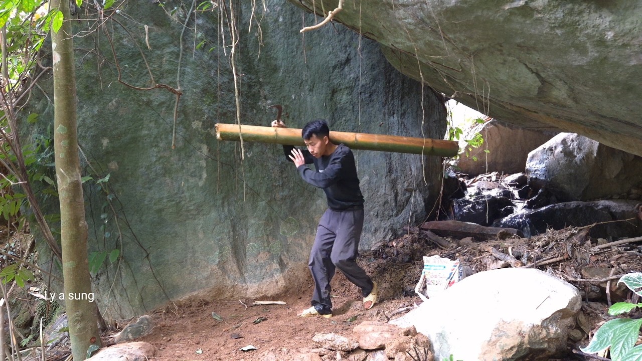 Living Alone in the Forest After Losing Everything | Off Grid Bamboo Shelter