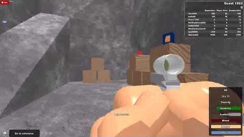 Let´s play Roblox:Deadzone :: Mega Server (WarZ) Glitch #1