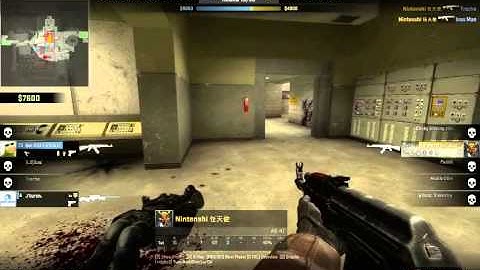 CS:GO| Nuke  My first Ace! AK47 and Smoke hiding