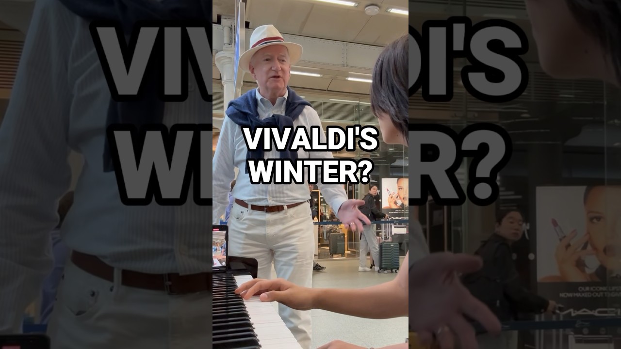 He asked to play Winter of Vivaldi #violin #music