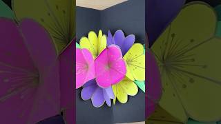 DIY🌸3D PopUp Flower Bouquet Greeting Card #Shorts #diy