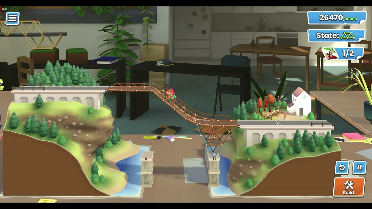 Bridge Constructor Studio - Pine Groves - Monti e Mare Pizza (Golden Screw Obtained)