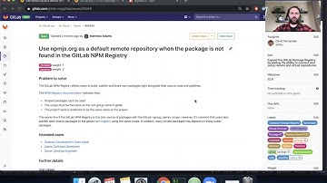 GitLab: How to fetch packages from npmjs.com