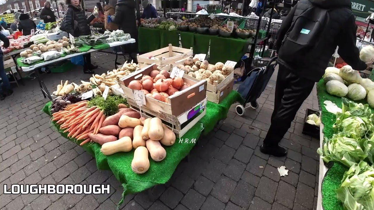 Walking in Loughborough Town Centre | Amazing Open Markets in England | UK Vlog