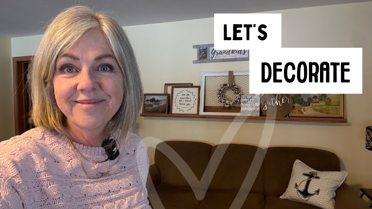 Decorate My Family Room Wall With Me! - YouTube