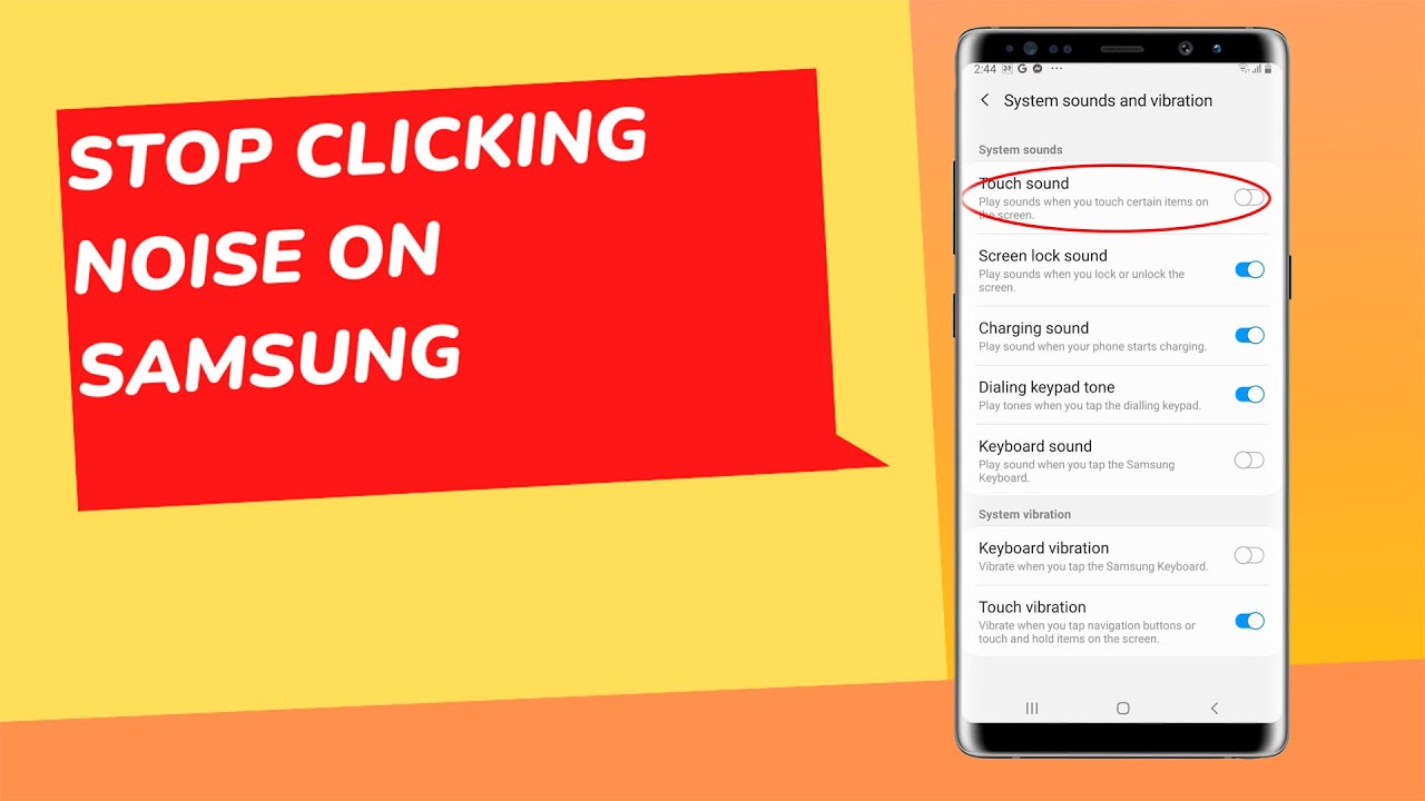 How to Fix if your phone is making clicking noise when you touch any