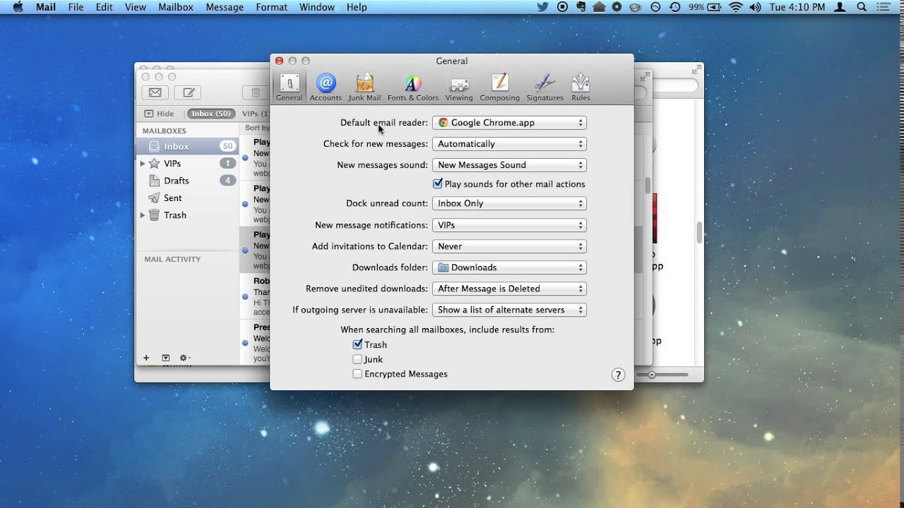 mac email client bug