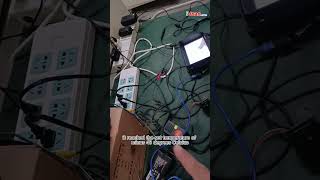 Composite CVBS HDMI video in encoder IP output board test at minus 40 degrees industrial environment