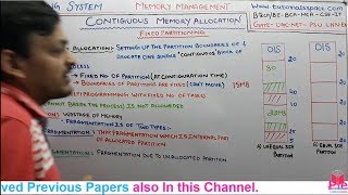 6.5- Contiguous Memory Allocation- Fixed Partitioning In OS | NET-GATE- OS Lectures By Deepak Garg