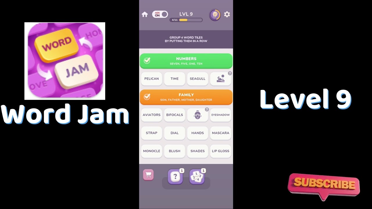 Word Jam Level 9 Walkthrough | Step-by-Step Guide 🧠 | SolutionGuruji