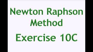 A2 Maths - Pure - Newton Raphson Method