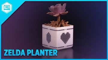 Zelda Planter Dual Extrusion - 3D Printing Timelapse