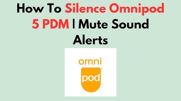How To Silence Omnipod 5 PDM | Mute Sound Alerts