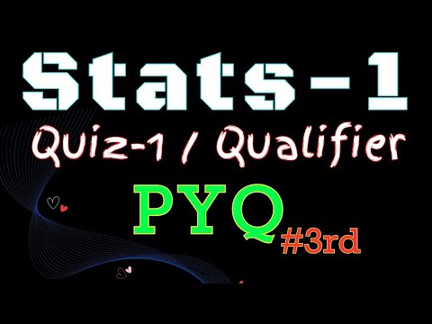 Statistics 1 