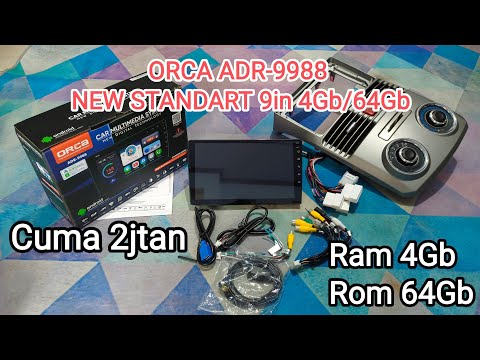 HEADUNIT ORCA ADR-9988 NEW STANDART 9" ram 4gb/64gb || Unboxing dan Pemasangan Headunit di Terios.