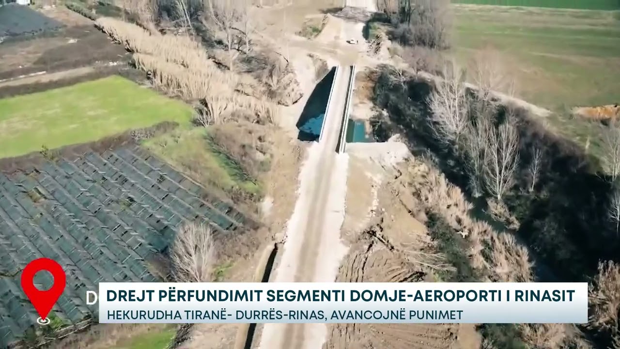Drejt përfundimit segmenti Domje-Aeroporti i Rinasit - Hekurudha Tiranë-Durrës-Rinas, avancojnë...