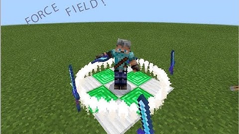 Easy command block force field tutorial for Minecraft Bedrock Edition