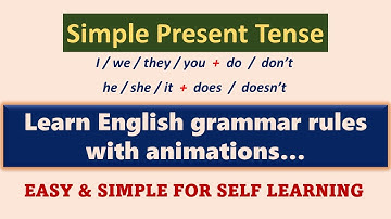 SIMPLE PRESENT do, don