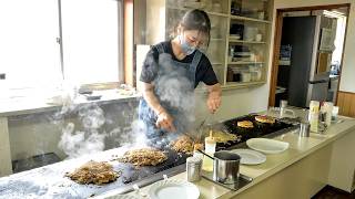 学校給食お姉さんが老舗焼きそば屋を復活！創業６８年の名店で魅せる鉄板ワンオペ注文さばき丨Japanese Street Food