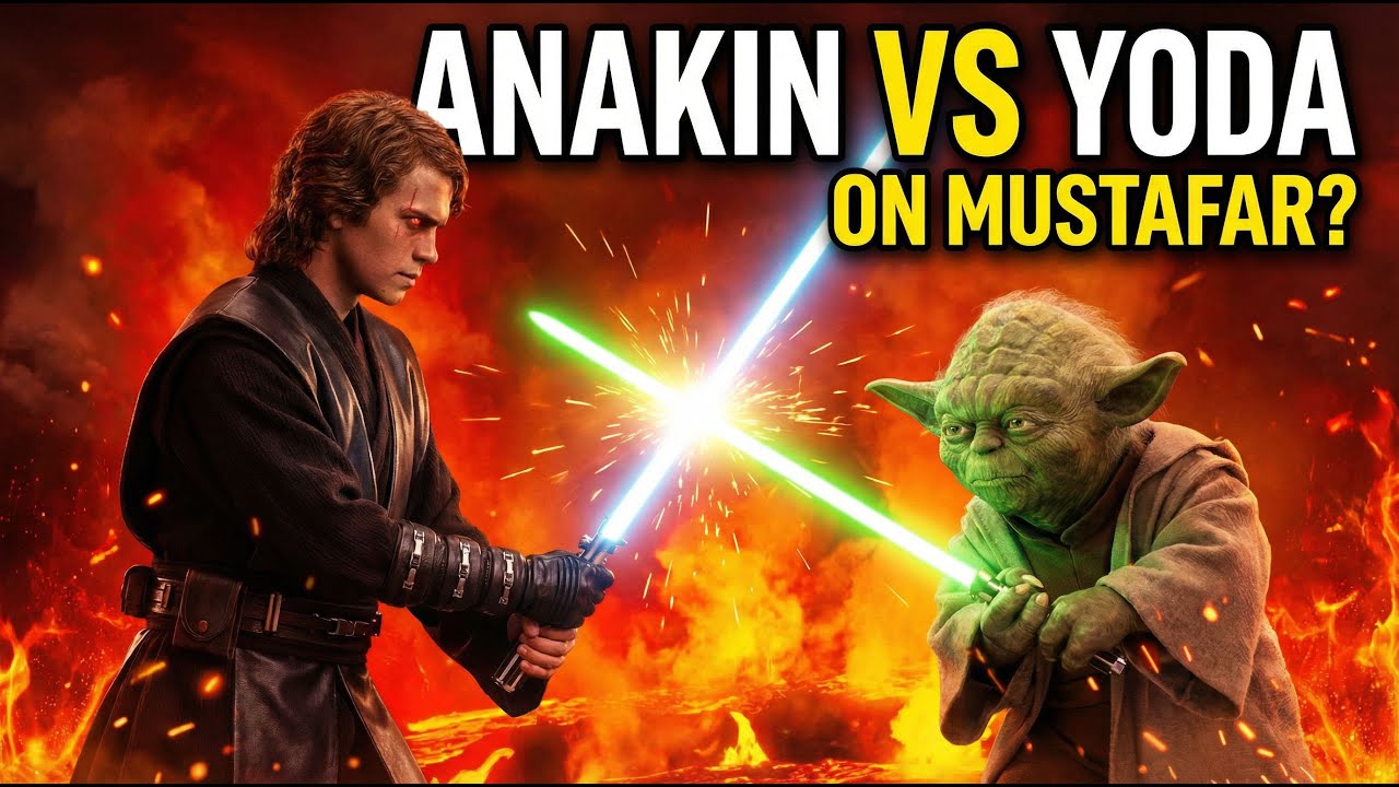 What if Anakin Fought Yoda on Mustafar?