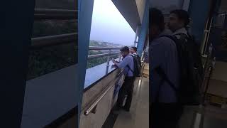 Evening vibes, Yellow line samaypur badli metro station,public transport, sun set, around the corner