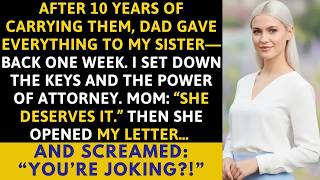 My Parents CHOSE My Sister Over Me Until the Letter I Left Made Her Scream “You’re Joking!”