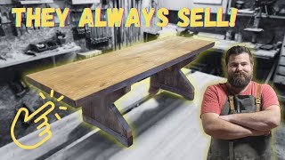 How to make a Farmhouse Bench! - My best selling product