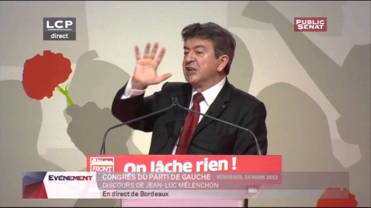 Jean-Luc Mélenchon - Discours au Congrès du  Parti de Gauche -  le 24-03-2013
