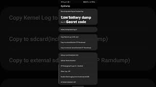 secret code || Low battery dump secret code #viral #code screenshot 5