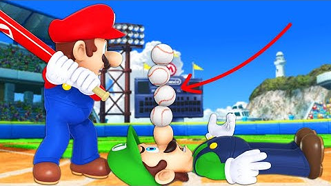 MARIO SUPER SLUGGERS TRICKSHOTS BUT THEY GET HARDER EACH TRICK