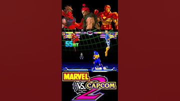 Akuma Strider Iron Man Marvel vs Capcom 2 Combo #marvelvscapcom