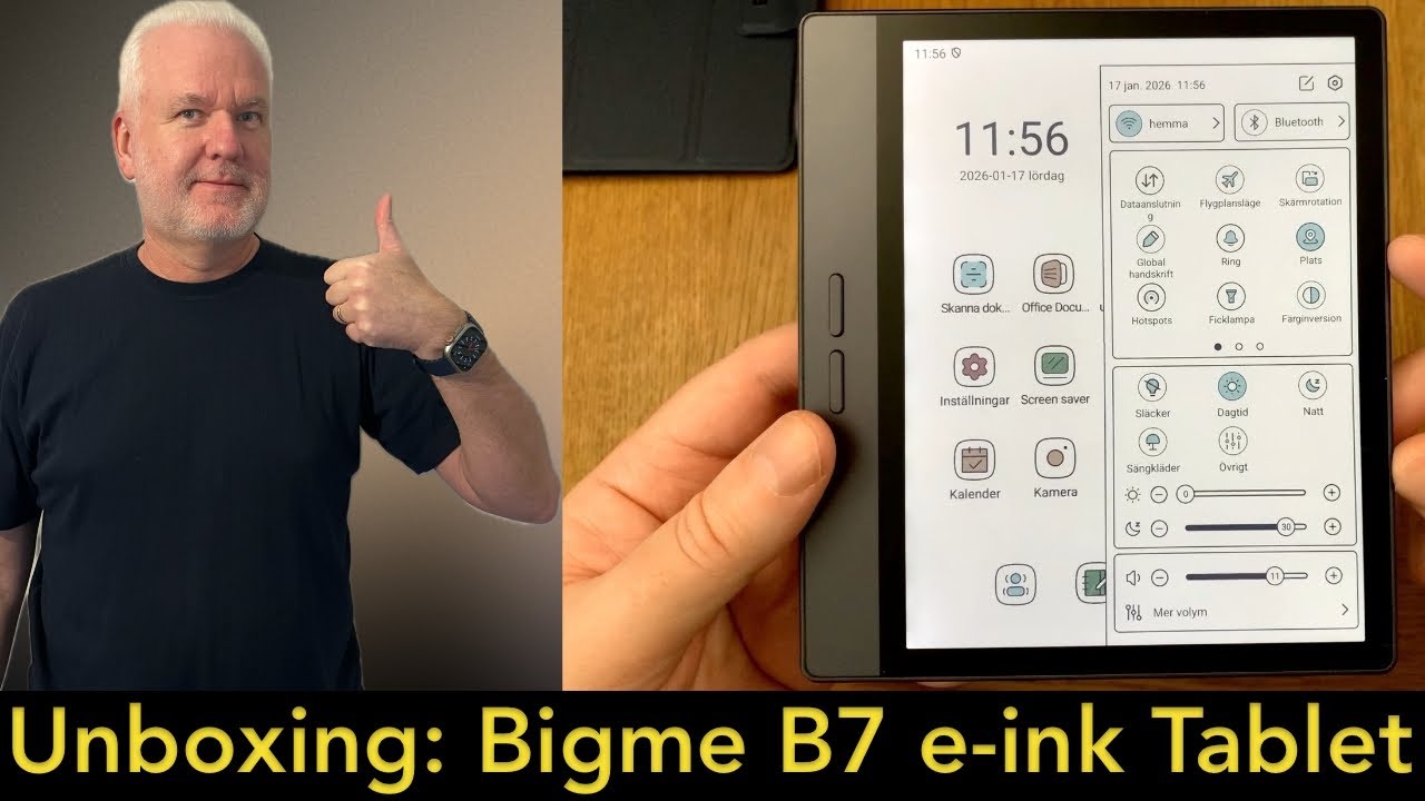 Bigme B7 Color e-ink Tablet: Unboxing and first start - really nice so far