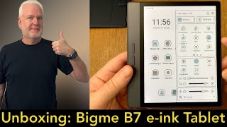 Bigme B7 Color E-Ink Tablet Unboxing And First Start - Really Nice So Far