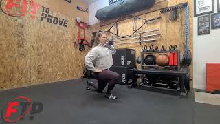 One arm DB Front Rack Split Squat