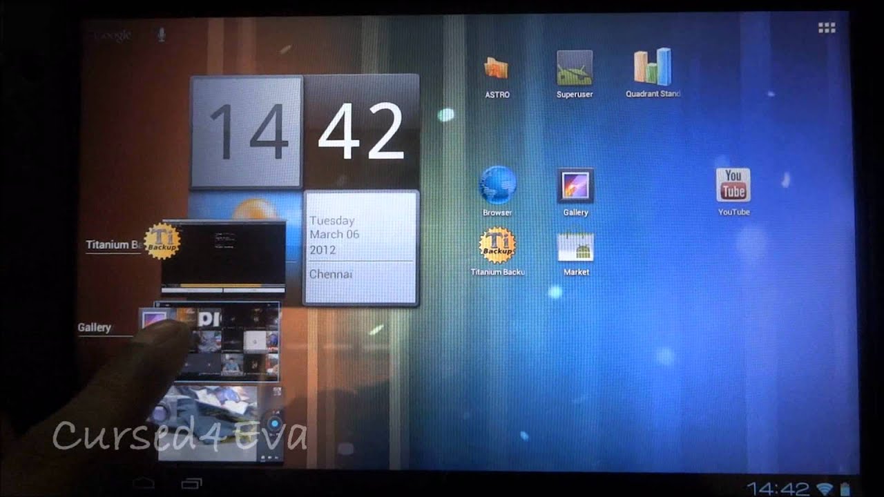 ICS for Acer Iconia A500 (Lightspeed ROM) Review - Cursed4Eva - YouTube