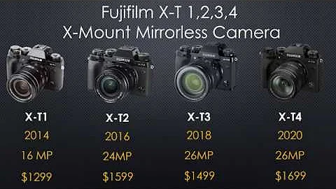 Fujifilm X-T1 vs X-T2 vs X-T3 vs X-T4, Fuji X-T series mirrorless camera features , Camera Review,