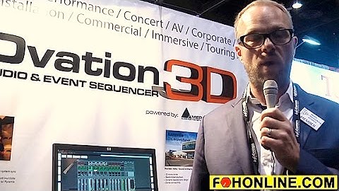Merging Technologies Ovation V6 Software with 3D Panning