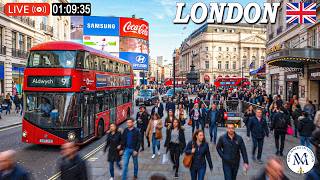 🔴🇬🇧 LIVE LONDON WALK 🔥 Busy Day Walk in London's City Centre Famous Streets | Shops, Urban Life