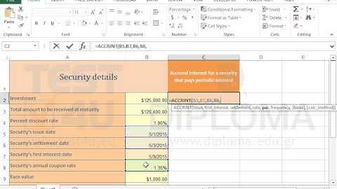 Use the ACCRINT function to calculate the accrued interest for a security with periodic interest