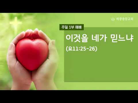 2021.11.14(주일1부 ) 이것을 네가 믿느냐 - 류지택 목사