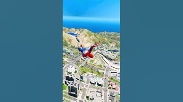 GTA 5 Spiderman Falling off Highest - Funny Moments & GTA 5 Gameplay Fails