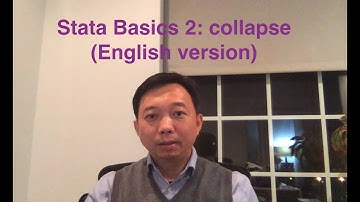 Stata Basics 2: collapse (English version)