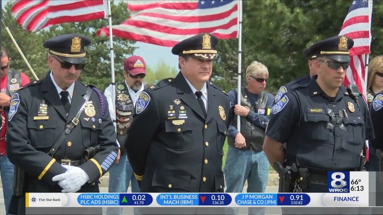 Rochester police honored at memorial ceremony